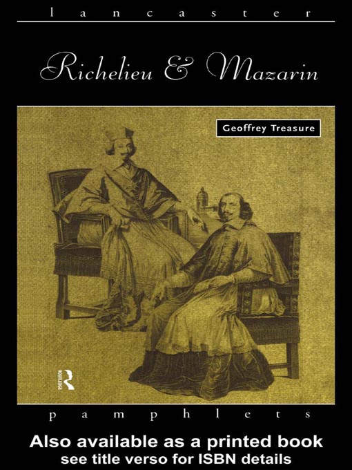 Cover image for Richelieu and Mazarin